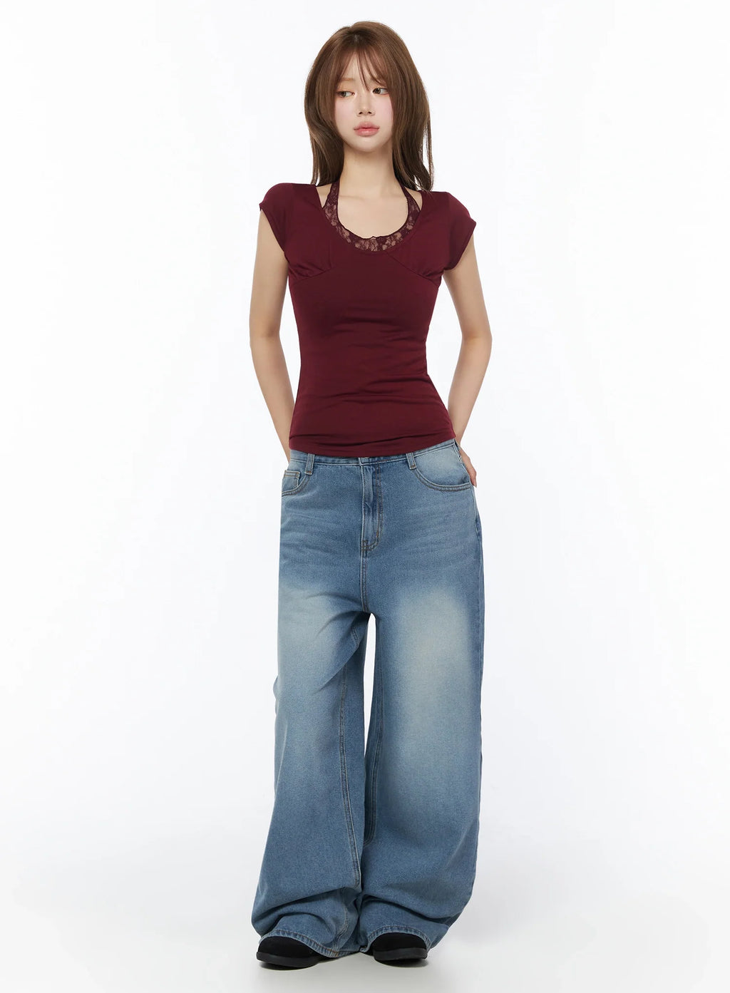 Veya Washed Baggy Jeans IU525
