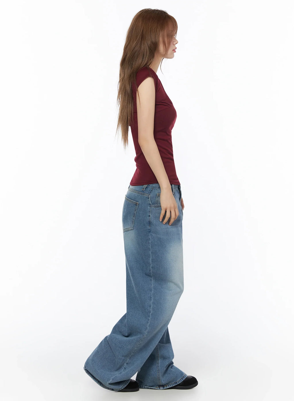 Veya Washed Baggy Jeans IU525