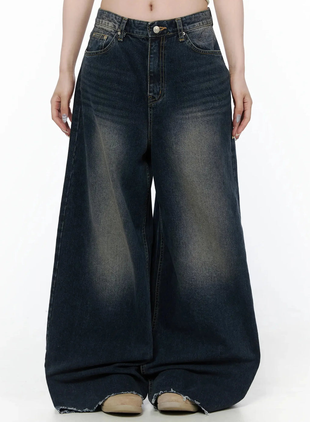 Zelie Dark Wash Wide-Leg Jeans IL506