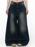 Zelie Dark Wash Wide-Leg Jeans IL506