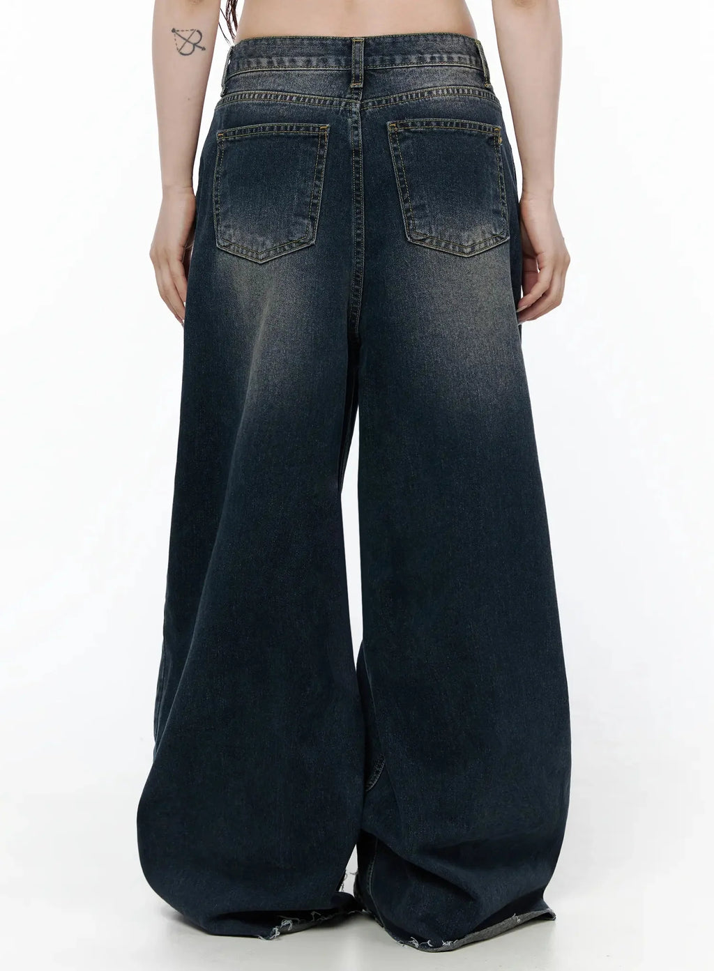 Zelie Dark Wash Wide-Leg Jeans IL506
