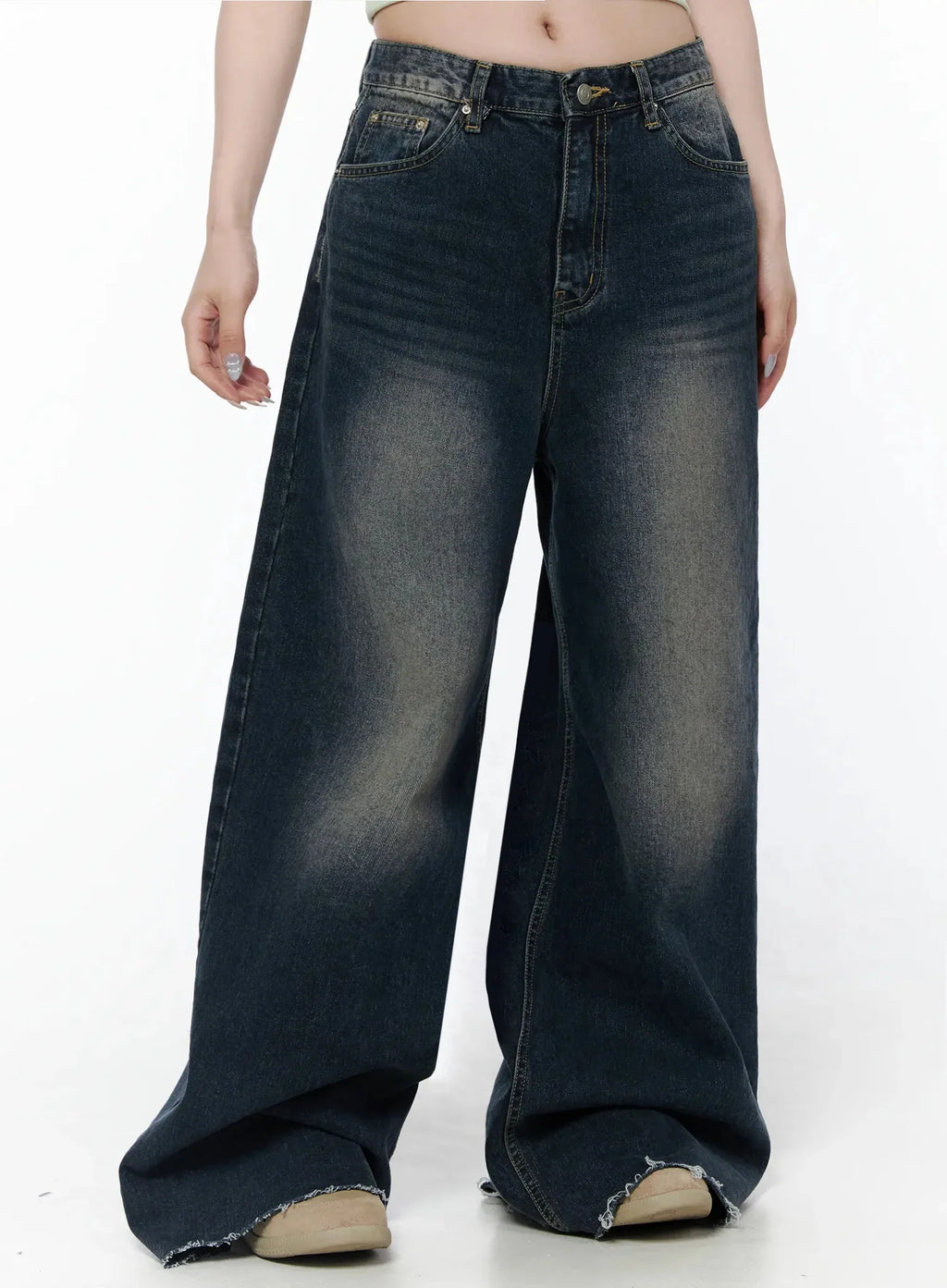 Zelie Dark Wash Wide-Leg Jeans IL506