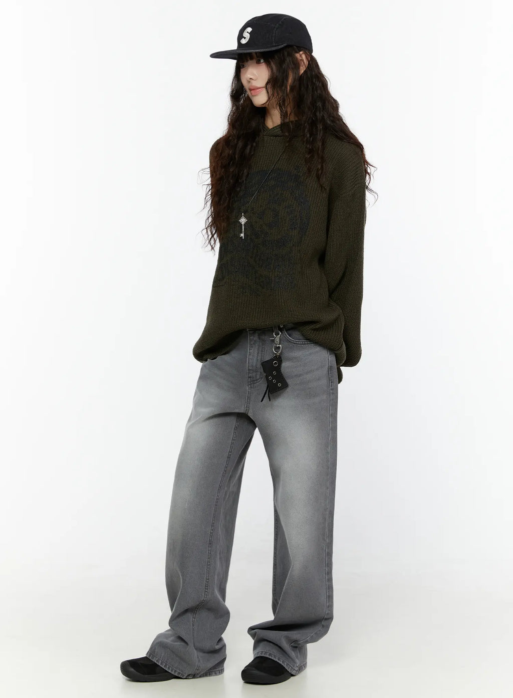 Zina Washed Wide Leg Jeans CG511