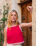 Luna Cropped Ric Rac Tank