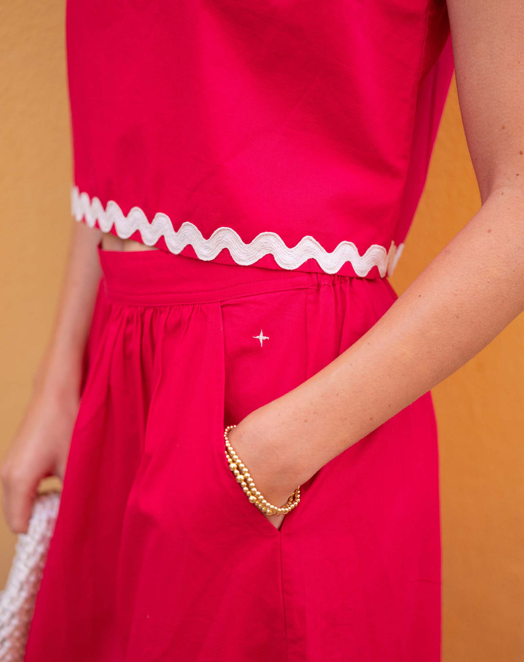Luna Cropped Ric Rac Tank