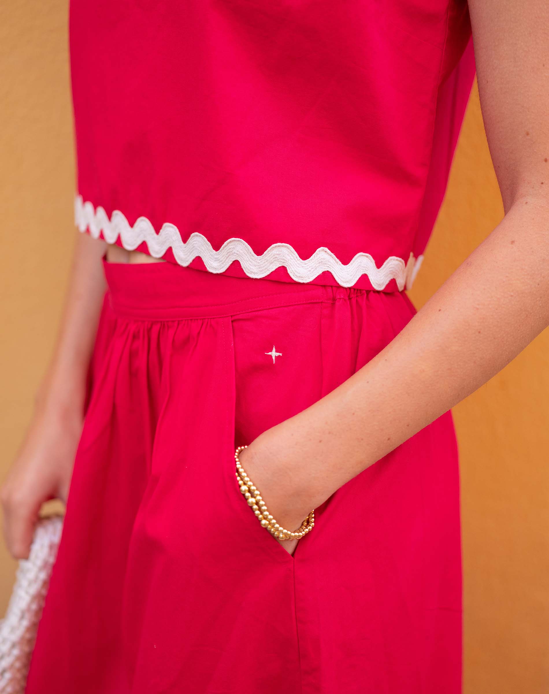 Luna Cropped Ric Rac Tank