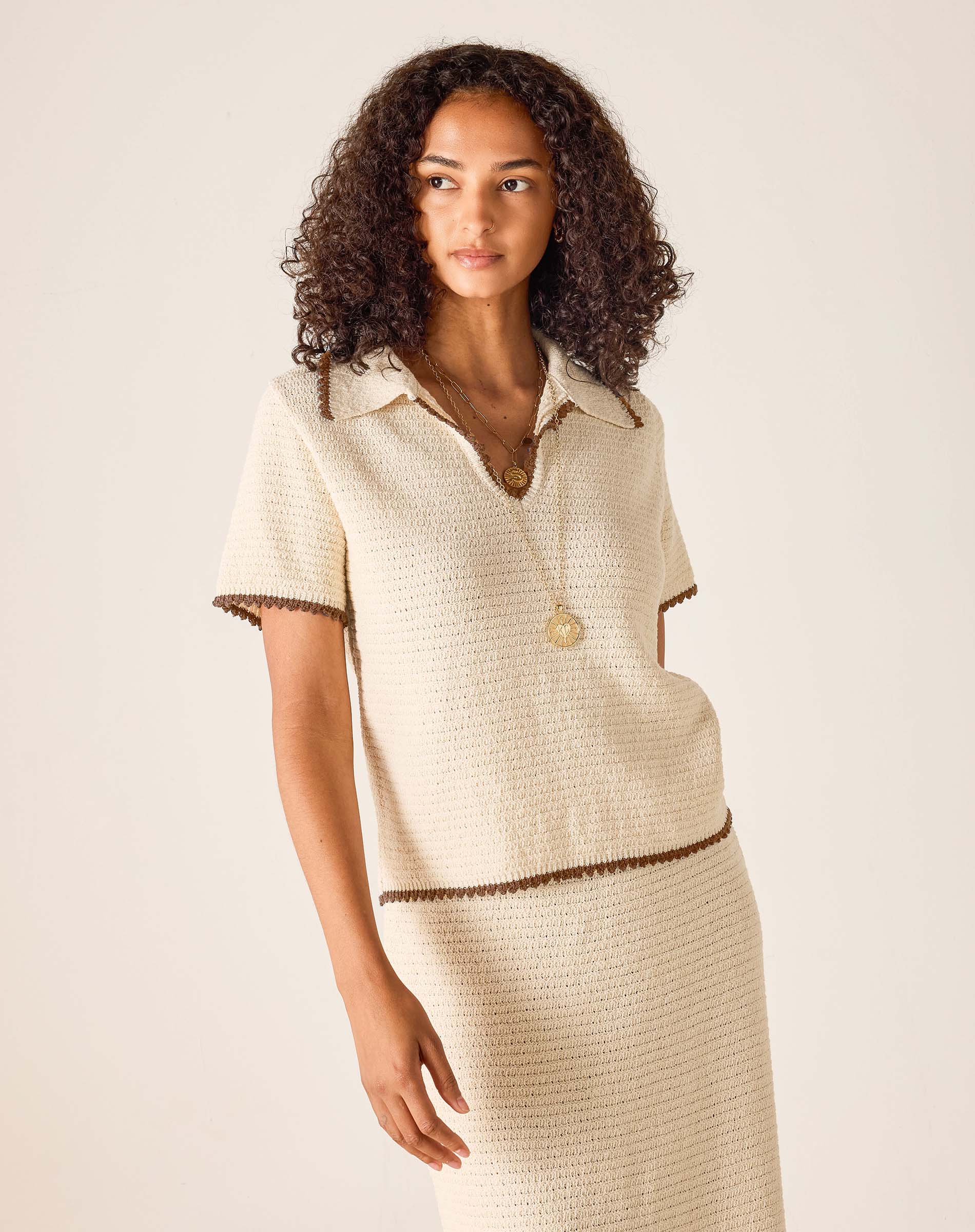 Paley Polo Crochet Top