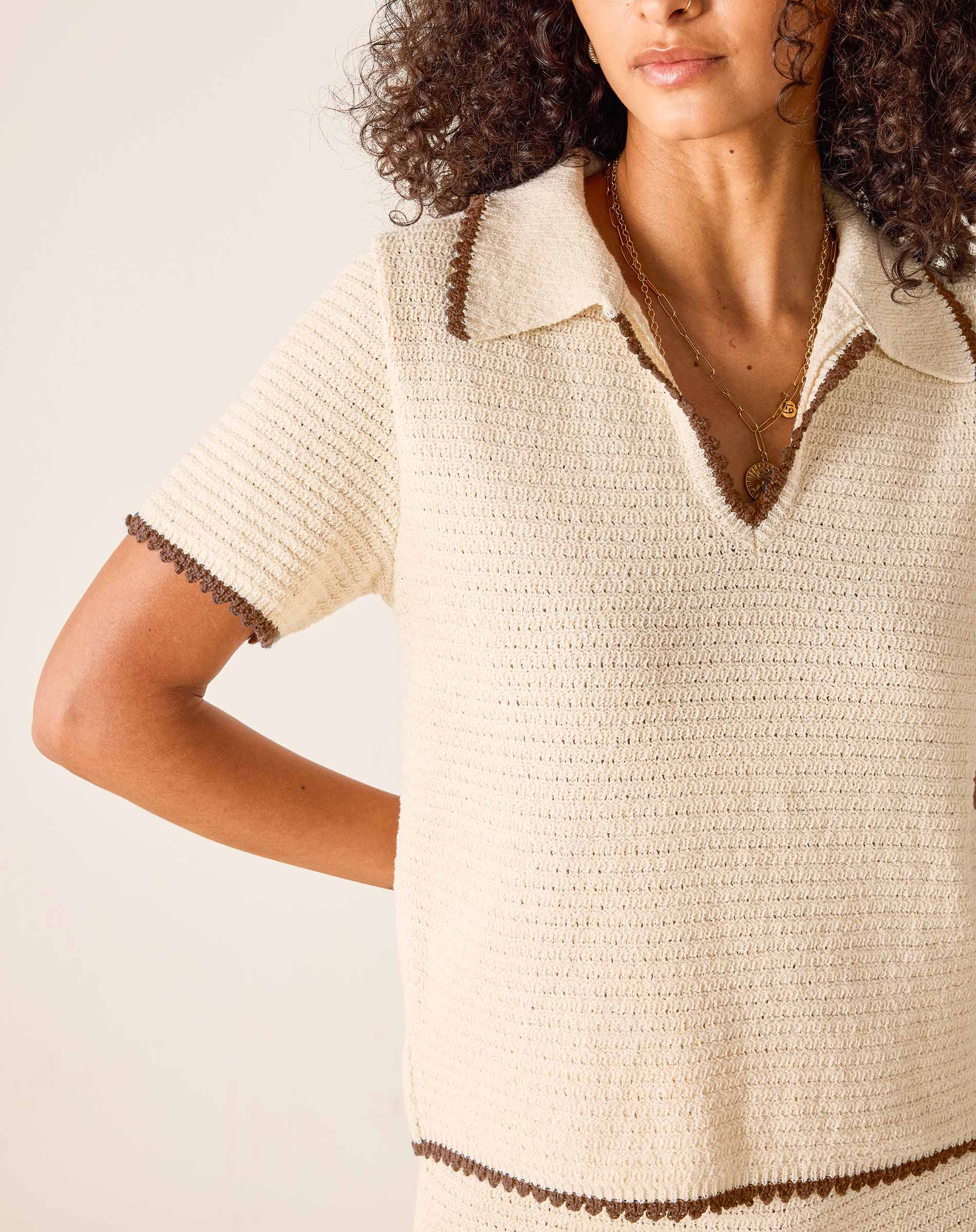 Paley Polo Crochet Top