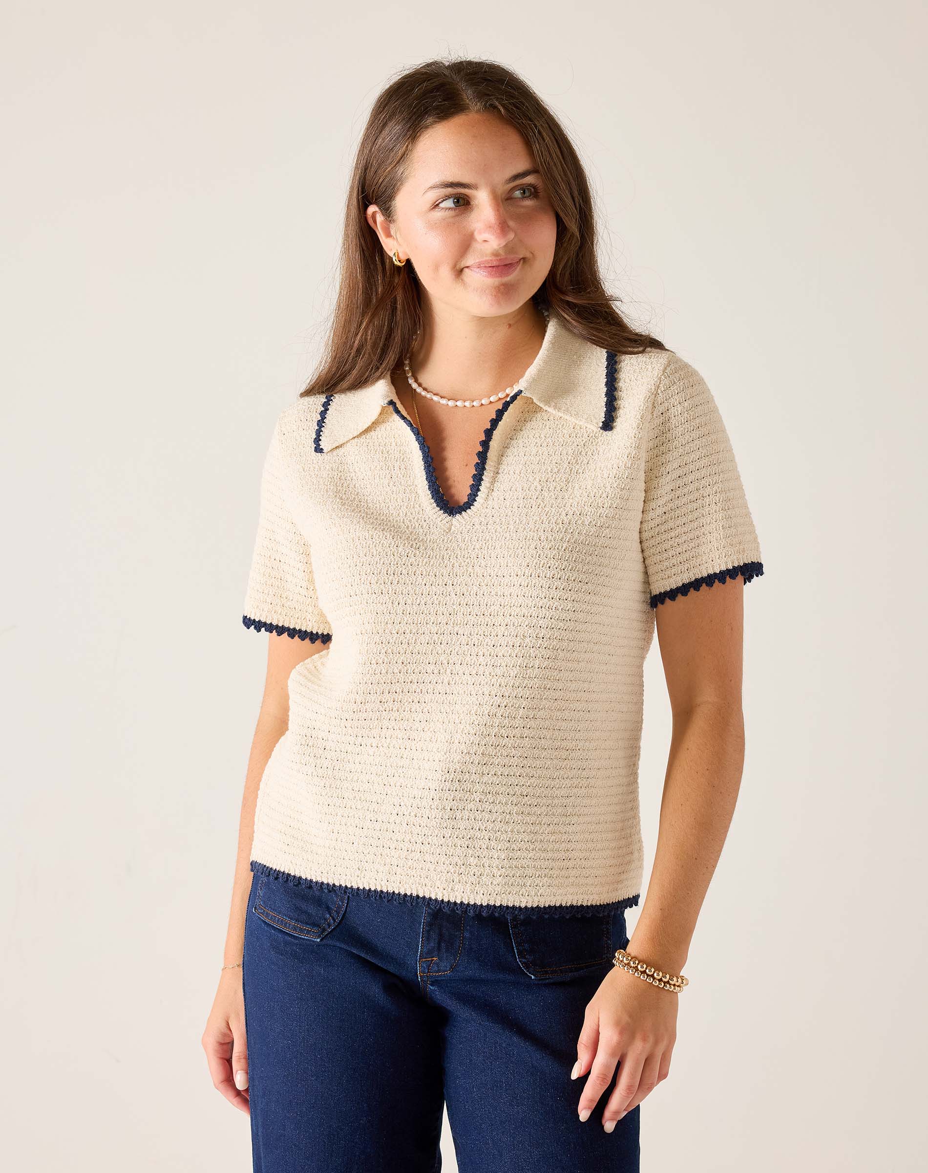 Paley Polo Crochet Top