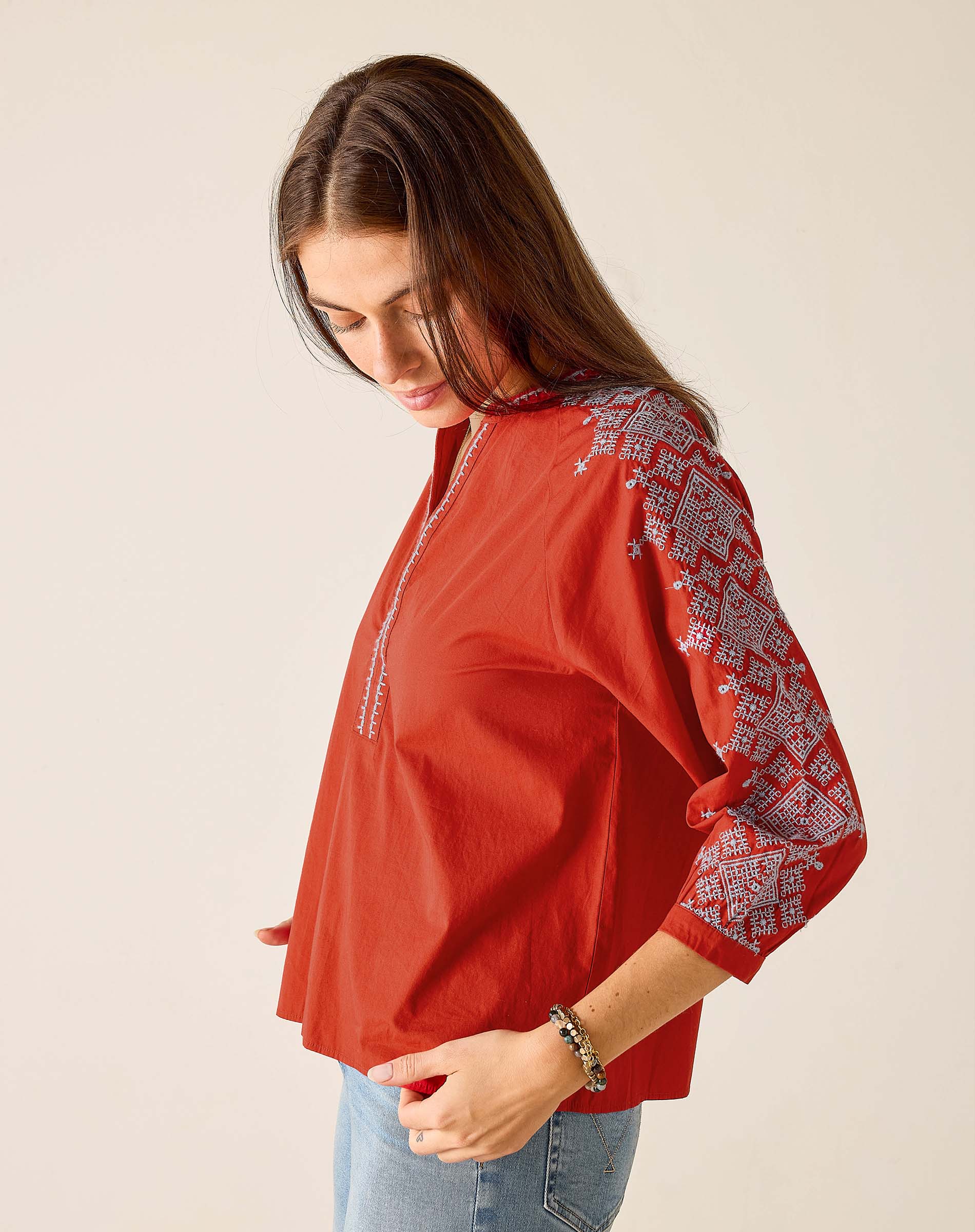 Pego Embroidered Top