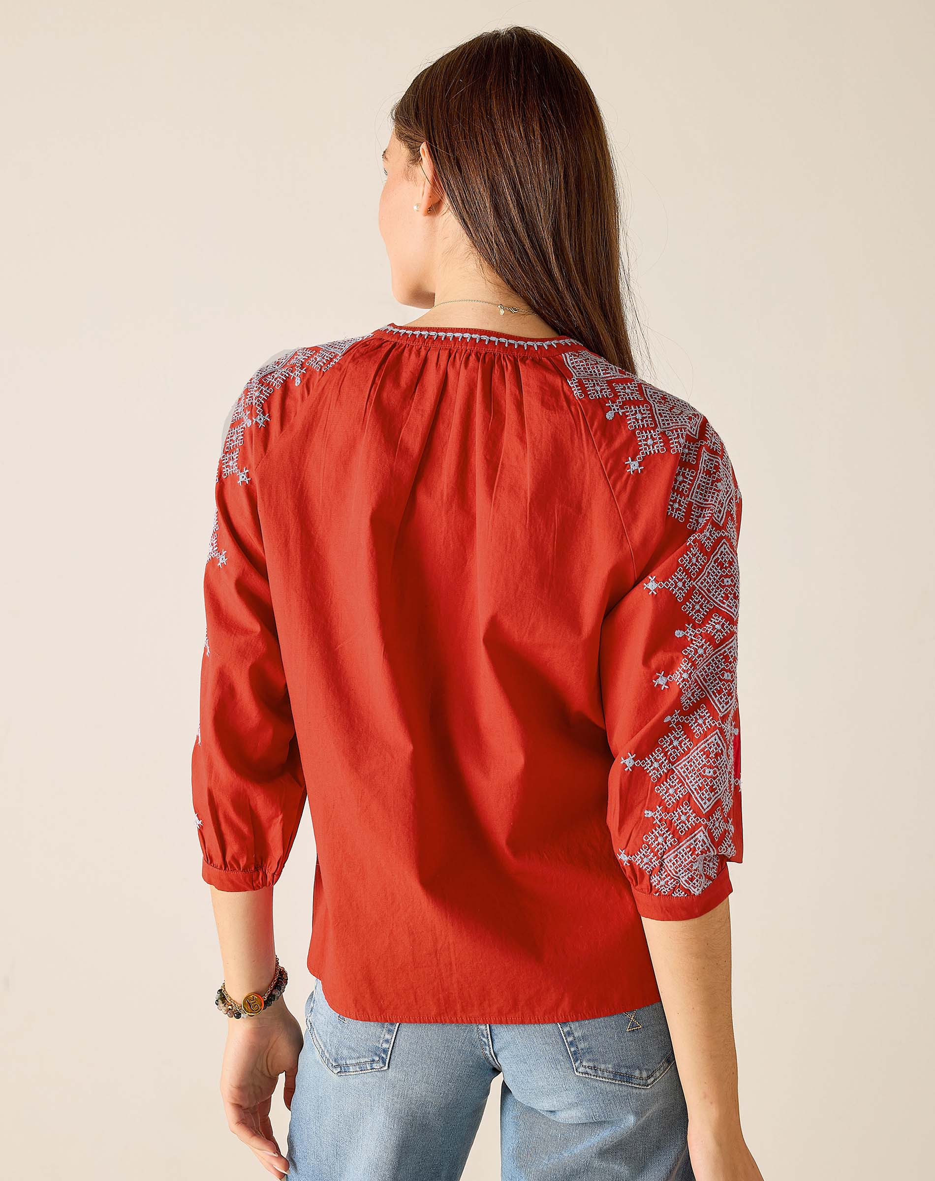 Pego Embroidered Top