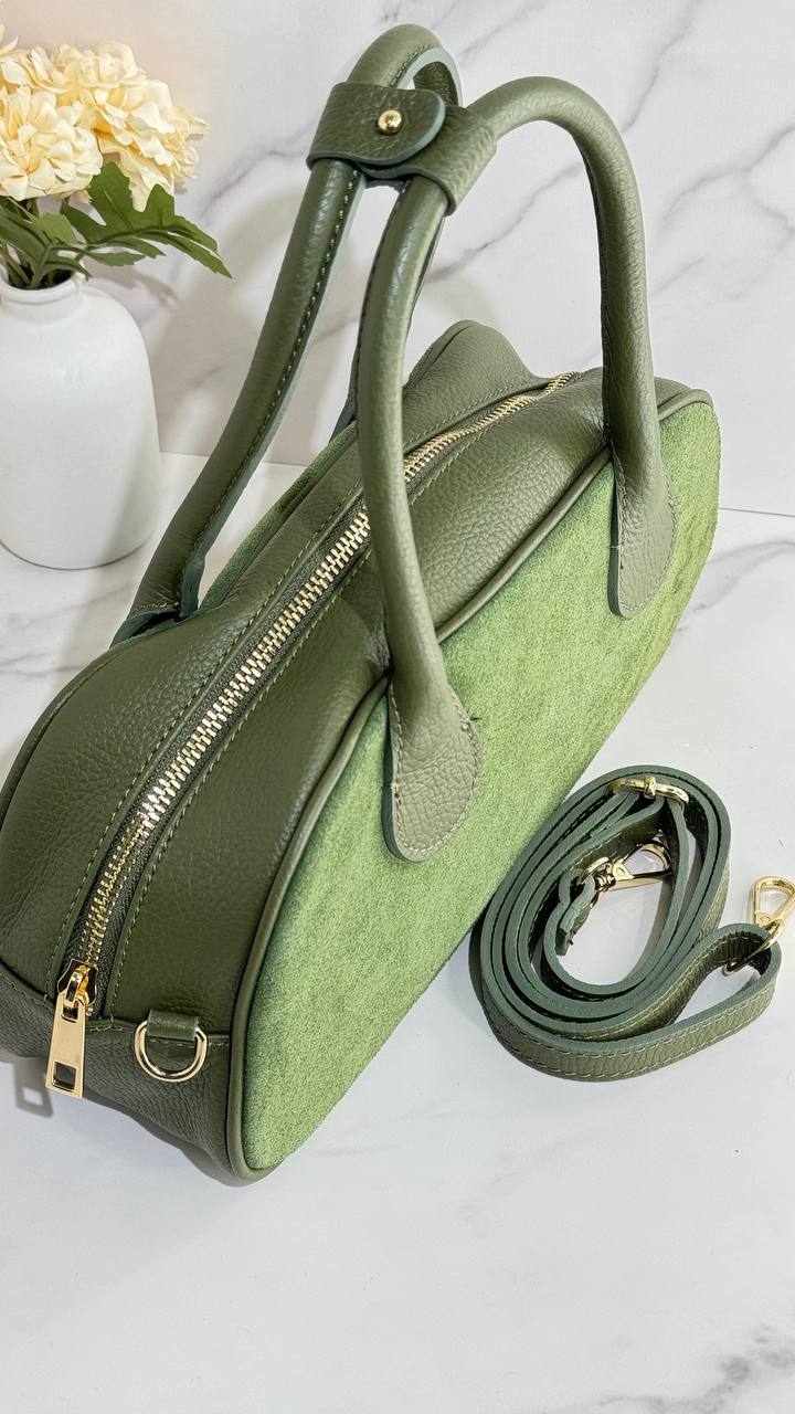 Amalfi Elegance Leather Satchel