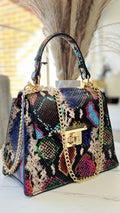 Exotic Elegance” – Genuine Leather Bag