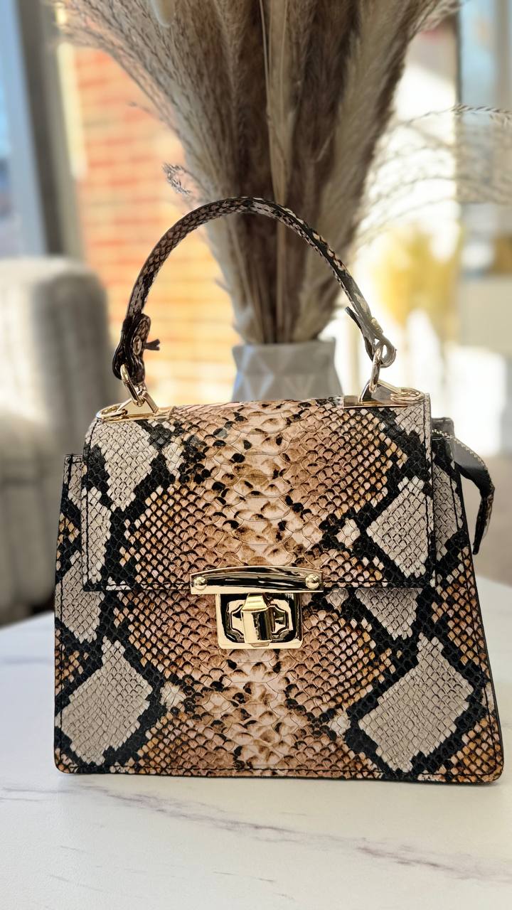 Exotic Elegance” – Genuine Leather Bag