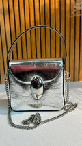 Genuine Leather Bag Silver Luxe – A Stylish Accessory for Everyday and Special Occasions
