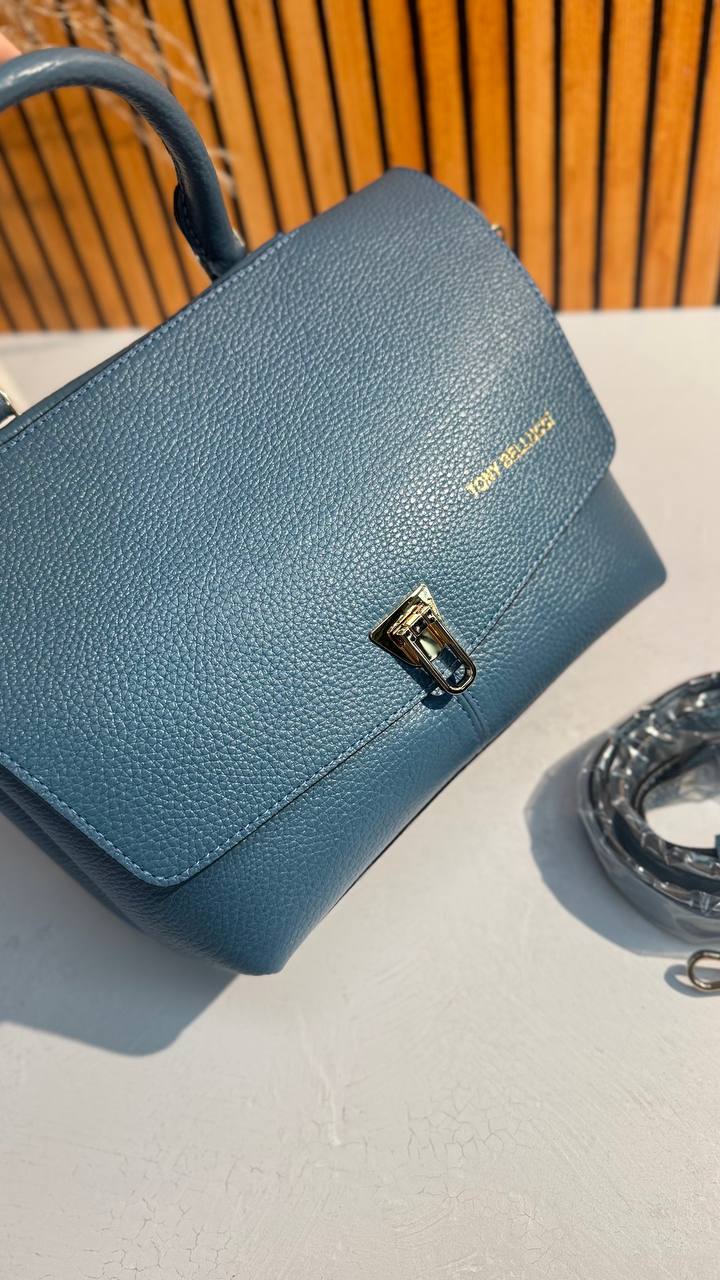 A stylish leather briefcase bag by Tony Bellucci