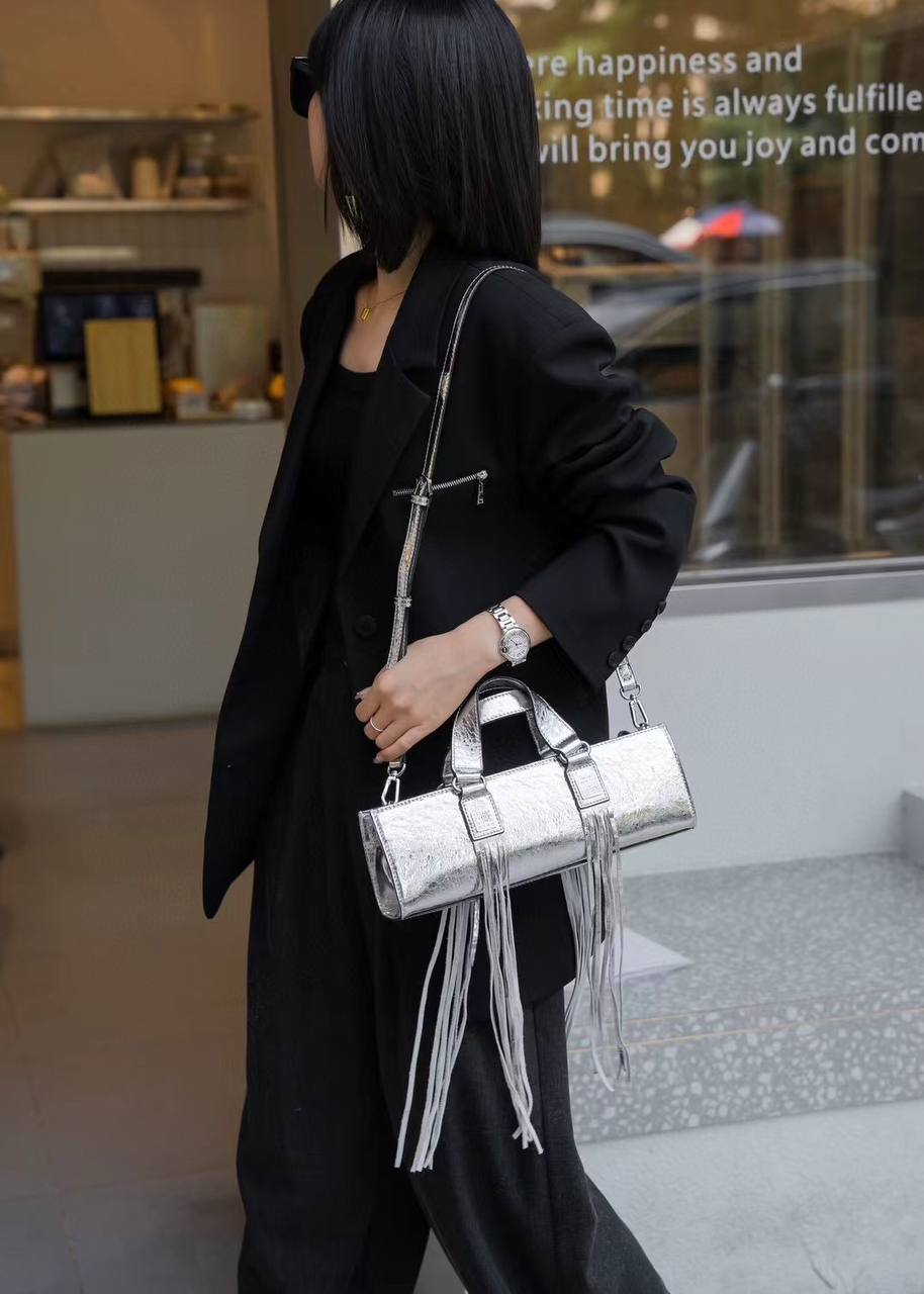 Fringe Muse — Genuine Leather Statement Bag. Women’s crossbody bag