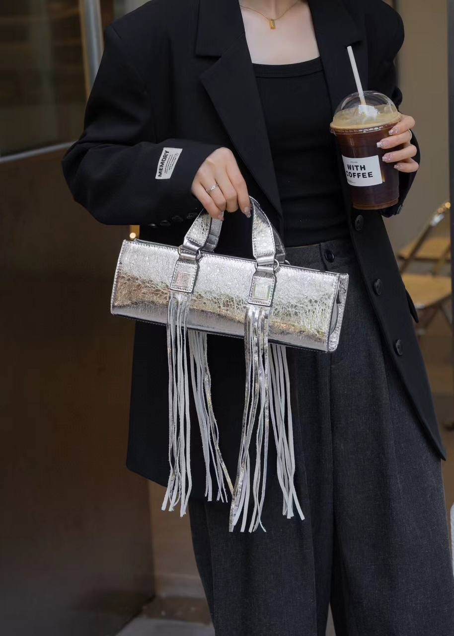 Fringe Muse — Genuine Leather Statement Bag. Women’s crossbody bag