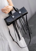 Fringe Muse — Genuine Leather Statement Bag. Women’s crossbody bag