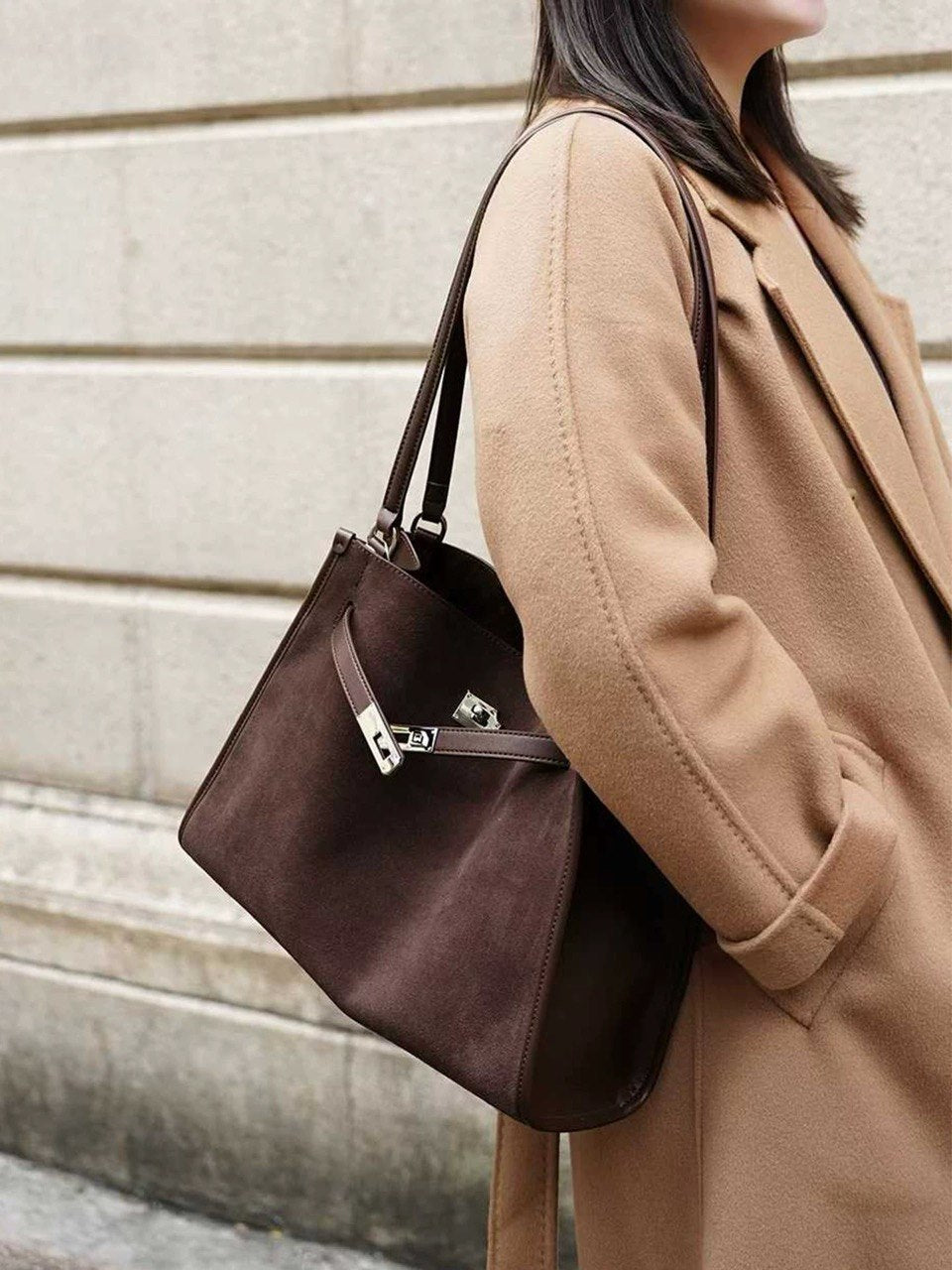 Arden Suede Classic Tote