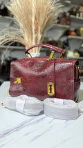 Imperial Elegance – Genuine Leather Bag with Two Straps