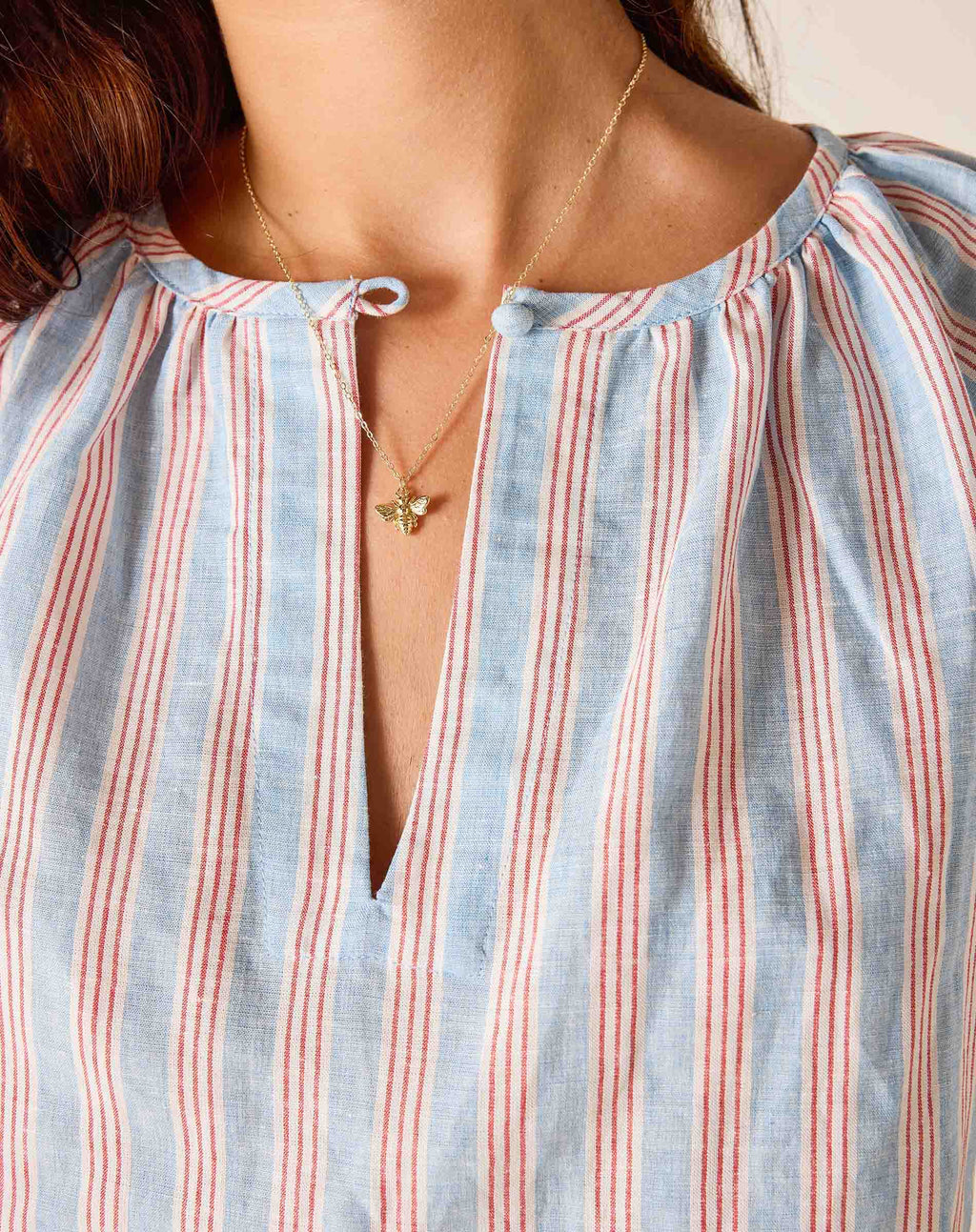 Poète Short Sleeve Linen Top