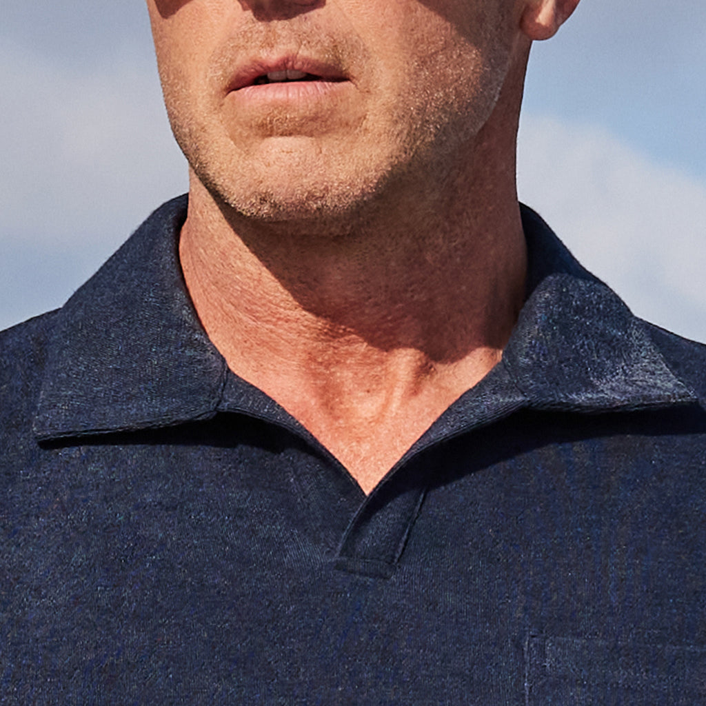 Riva Terry Polo Navy