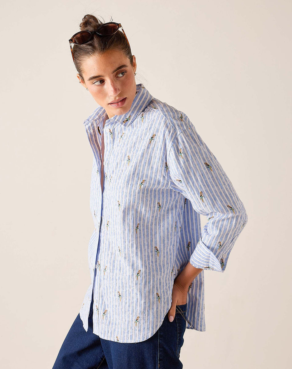 Runaround Button Up Top