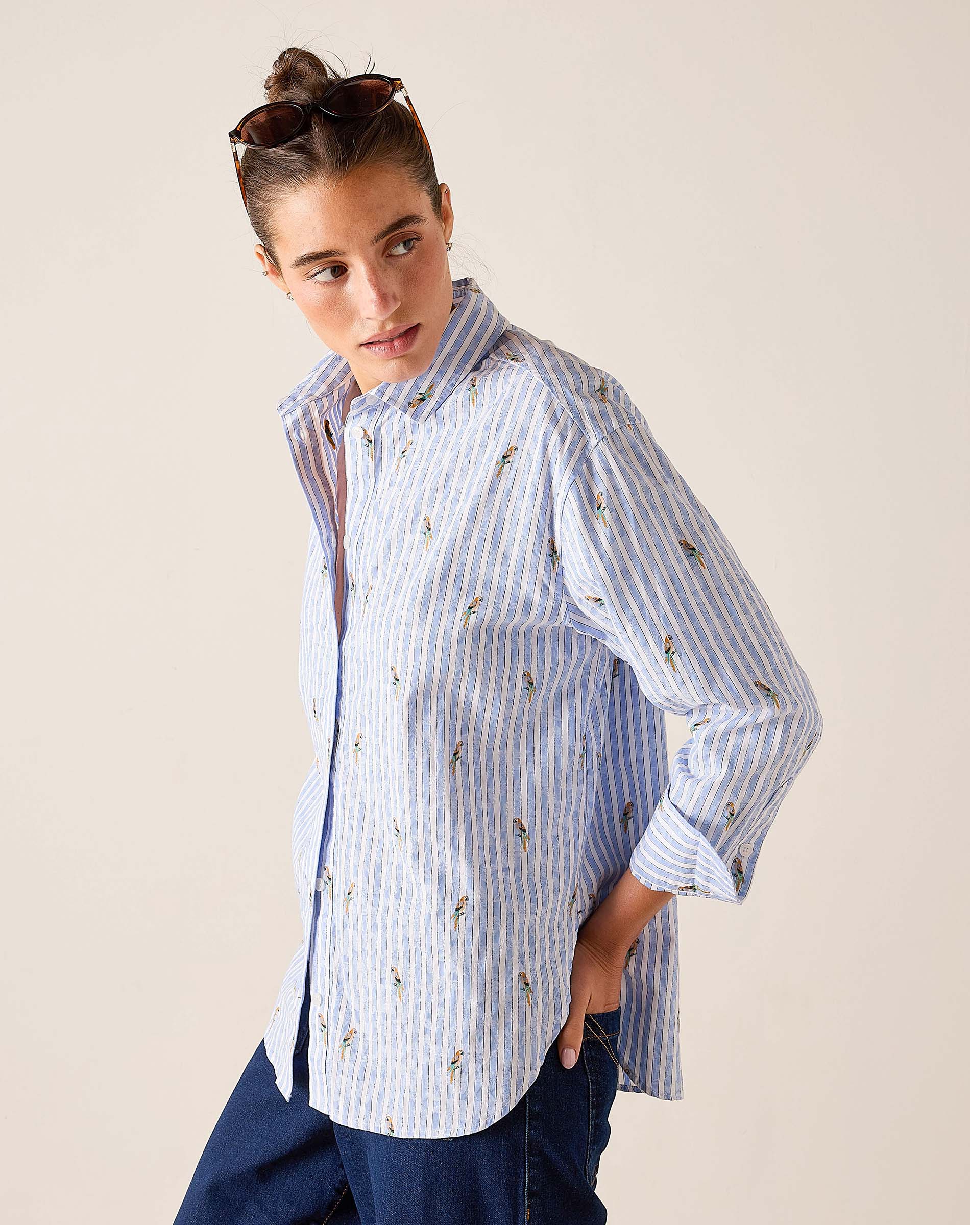 Runaround Button Up Top