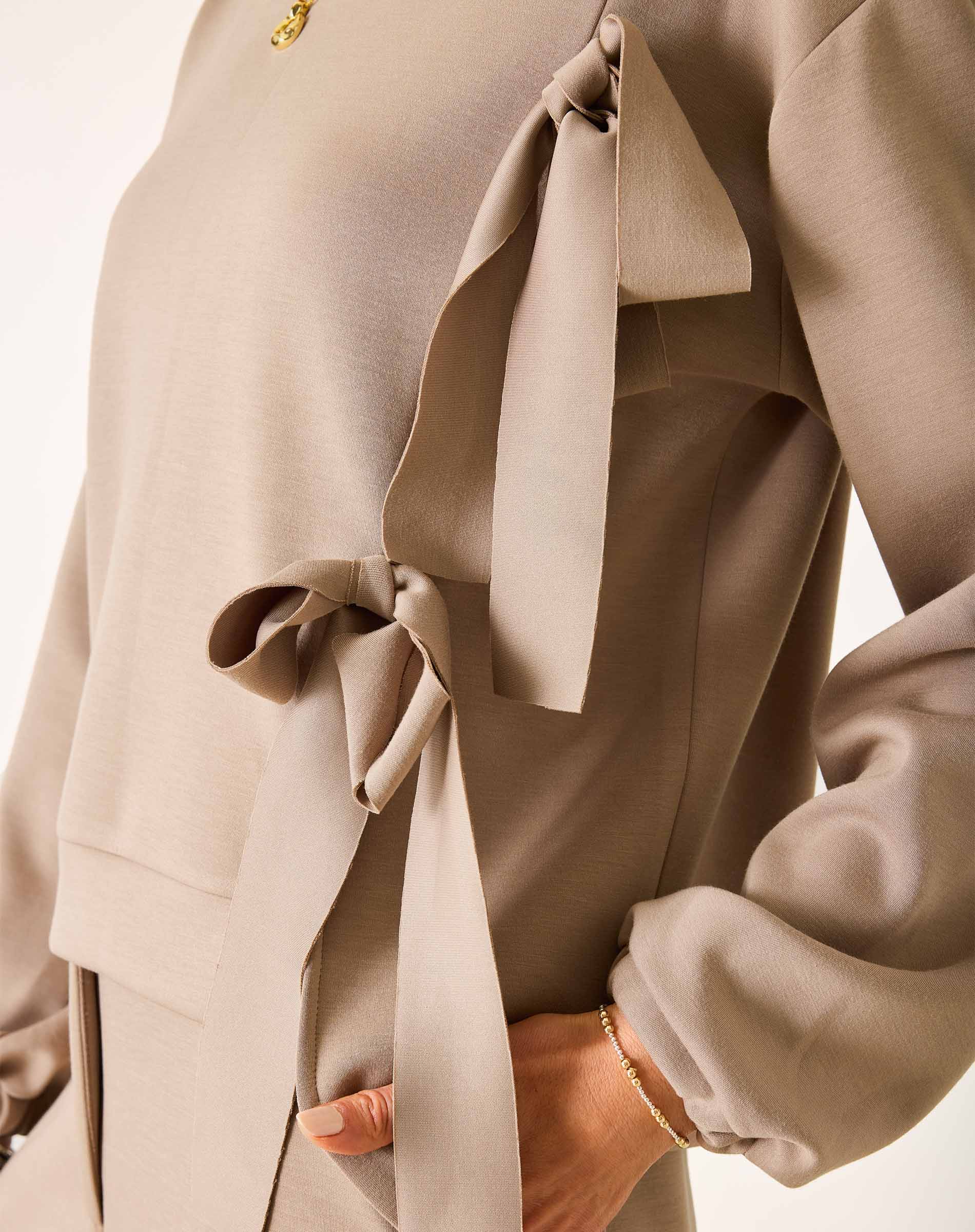 Simone Bow Crewneck Sweatshirt