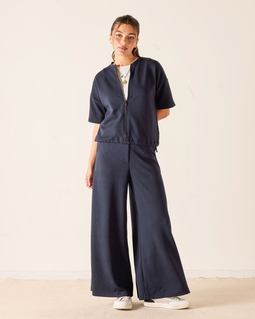Simone Short Sleeve Zip-Up Jacket