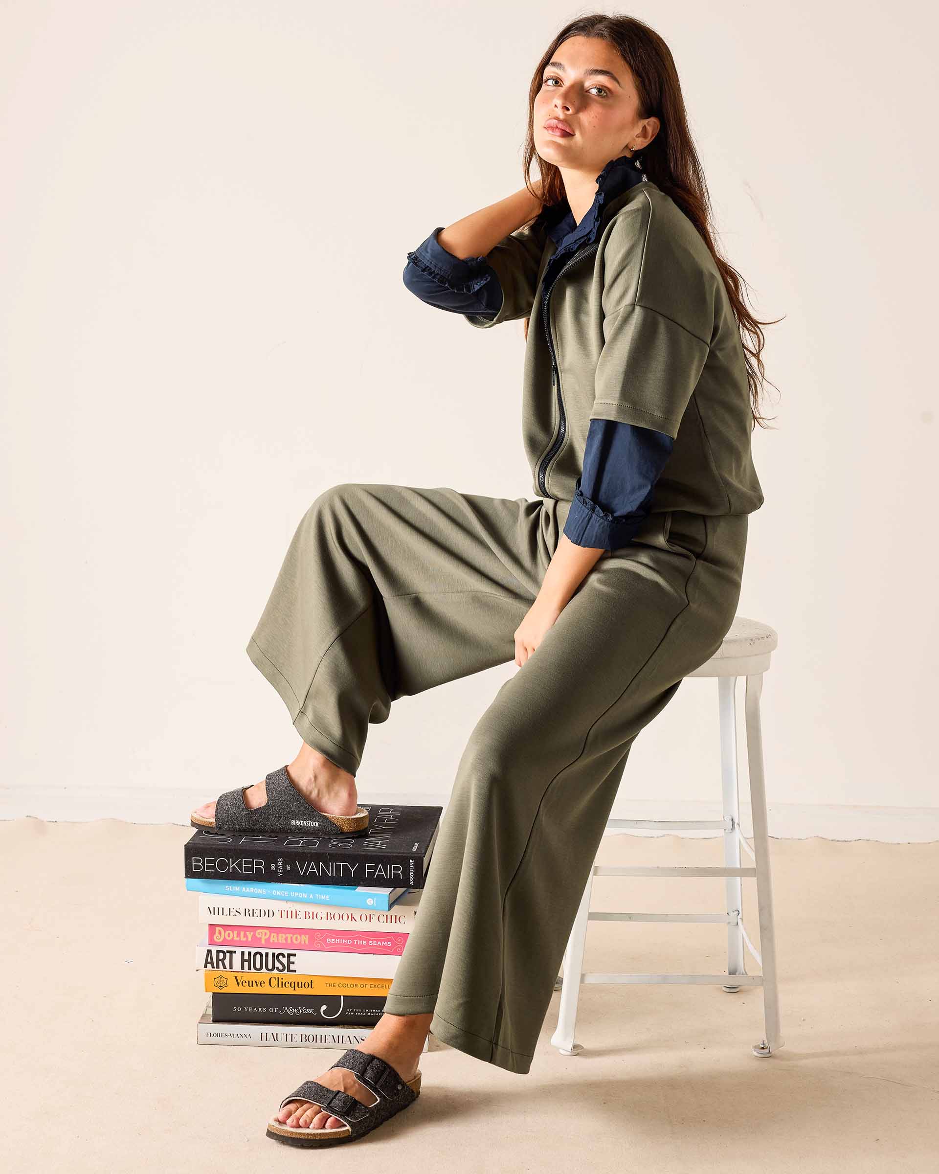 Simone Short Sleeve Zip-Up Jacket