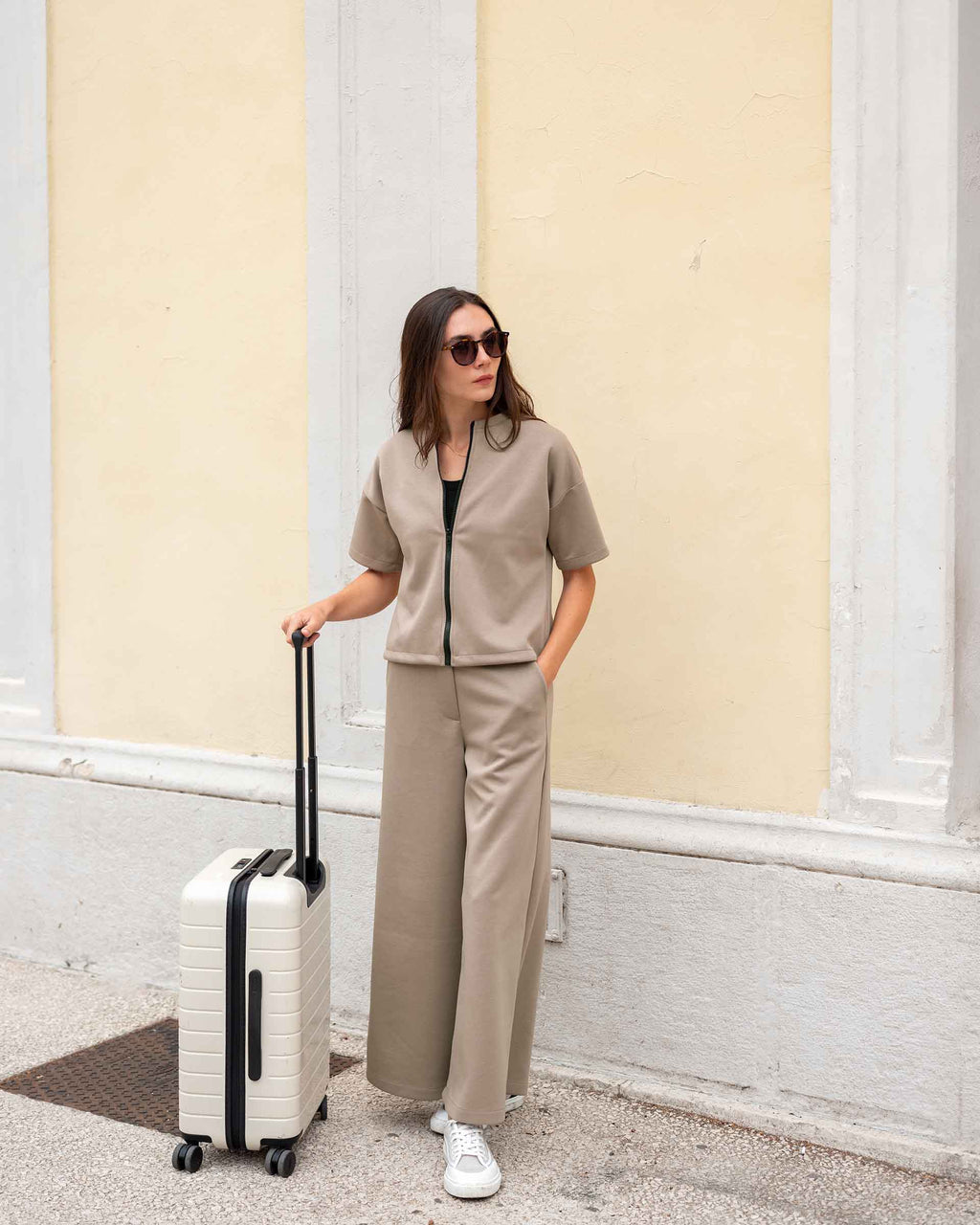 Simone Short Sleeve Zip-Up Jacket