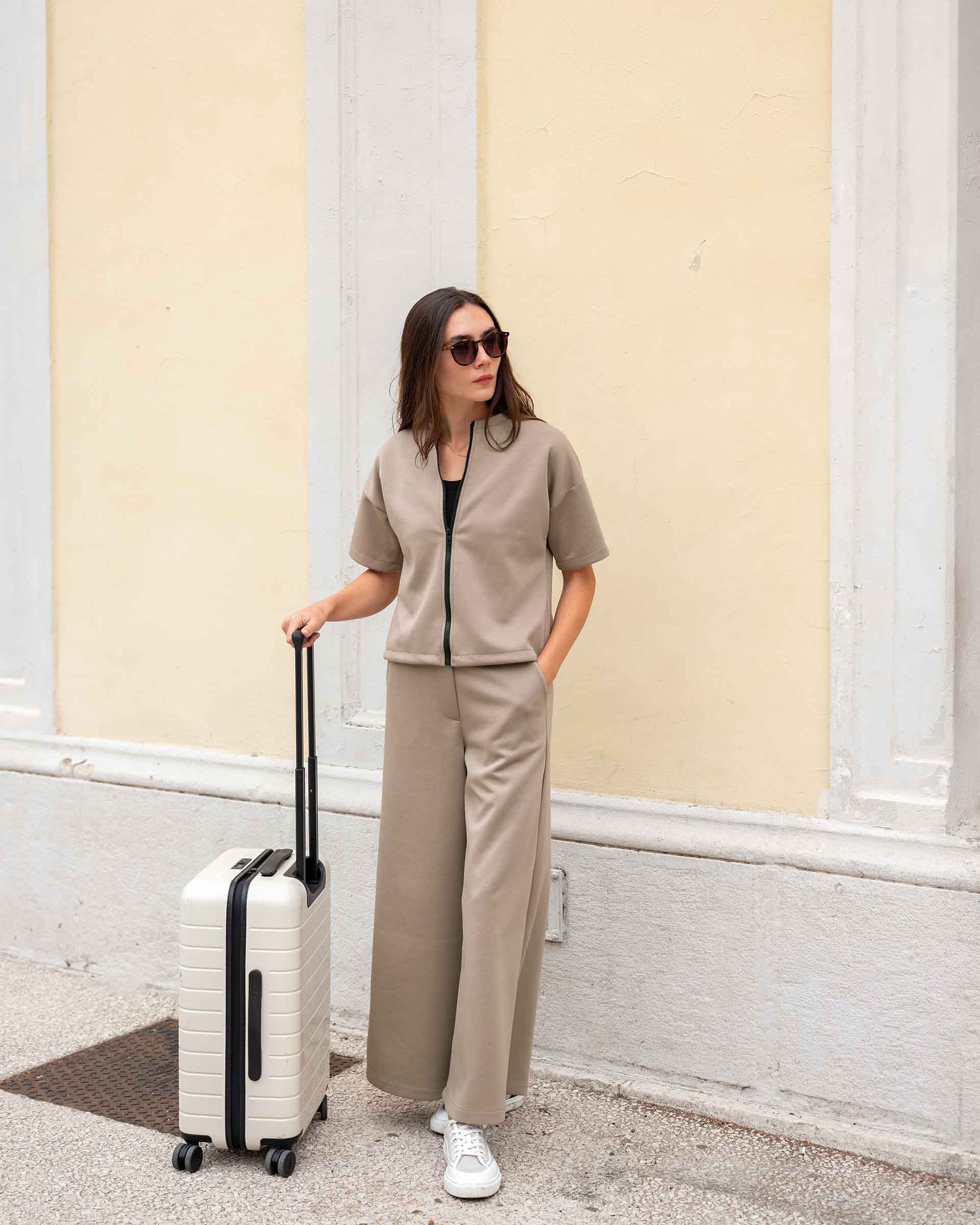 Simone Short Sleeve Zip-Up Jacket