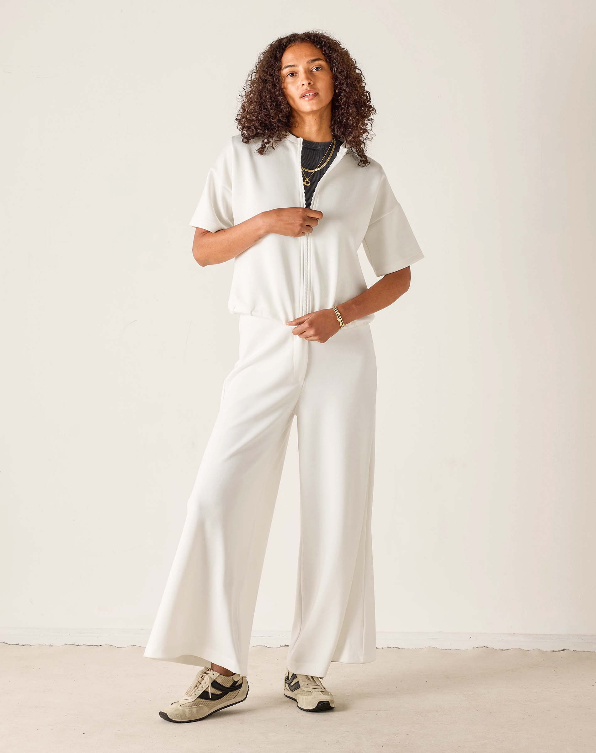 Simone Short Sleeve Zip-Up Jacket