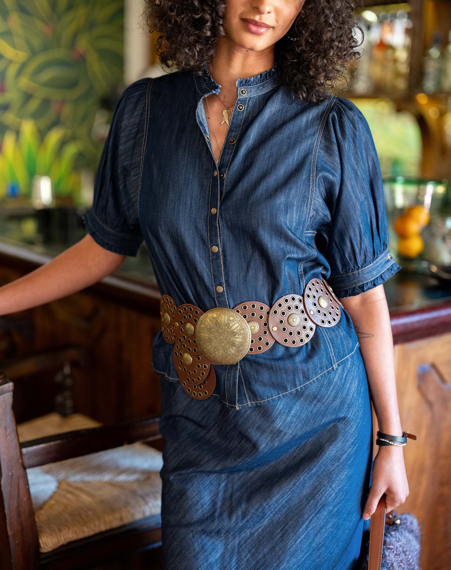 Sweet Clementine Button-Up Top
