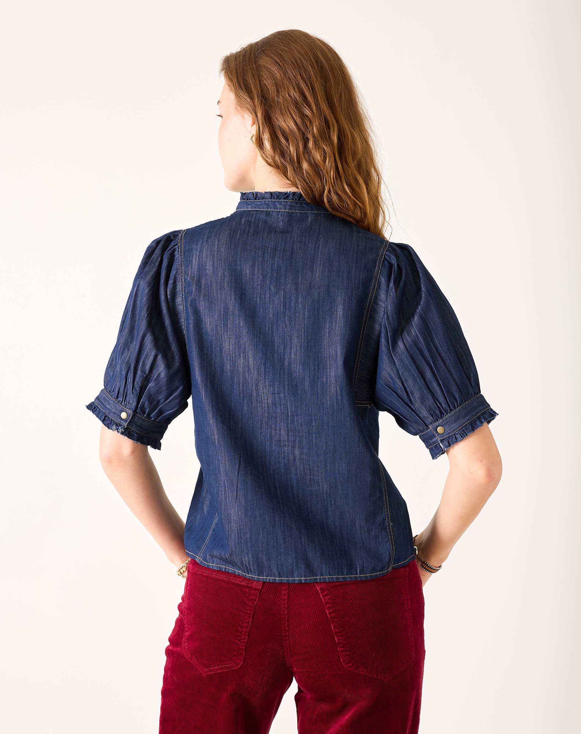 Sweet Clementine Button-Up Top