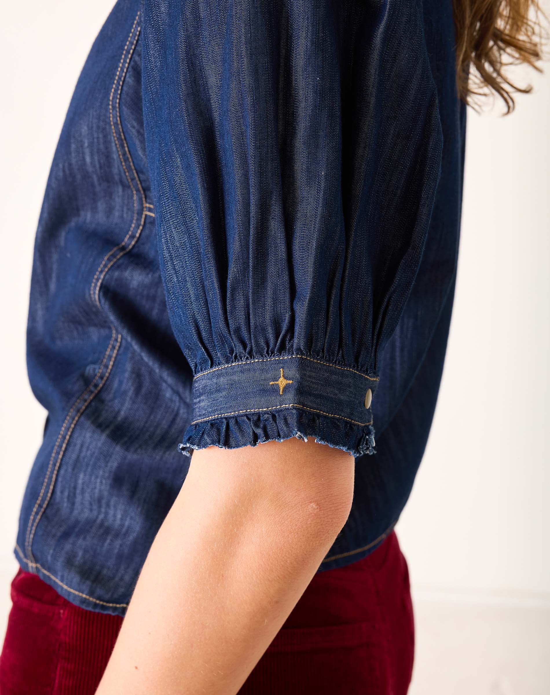 Sweet Clementine Button-Up Top