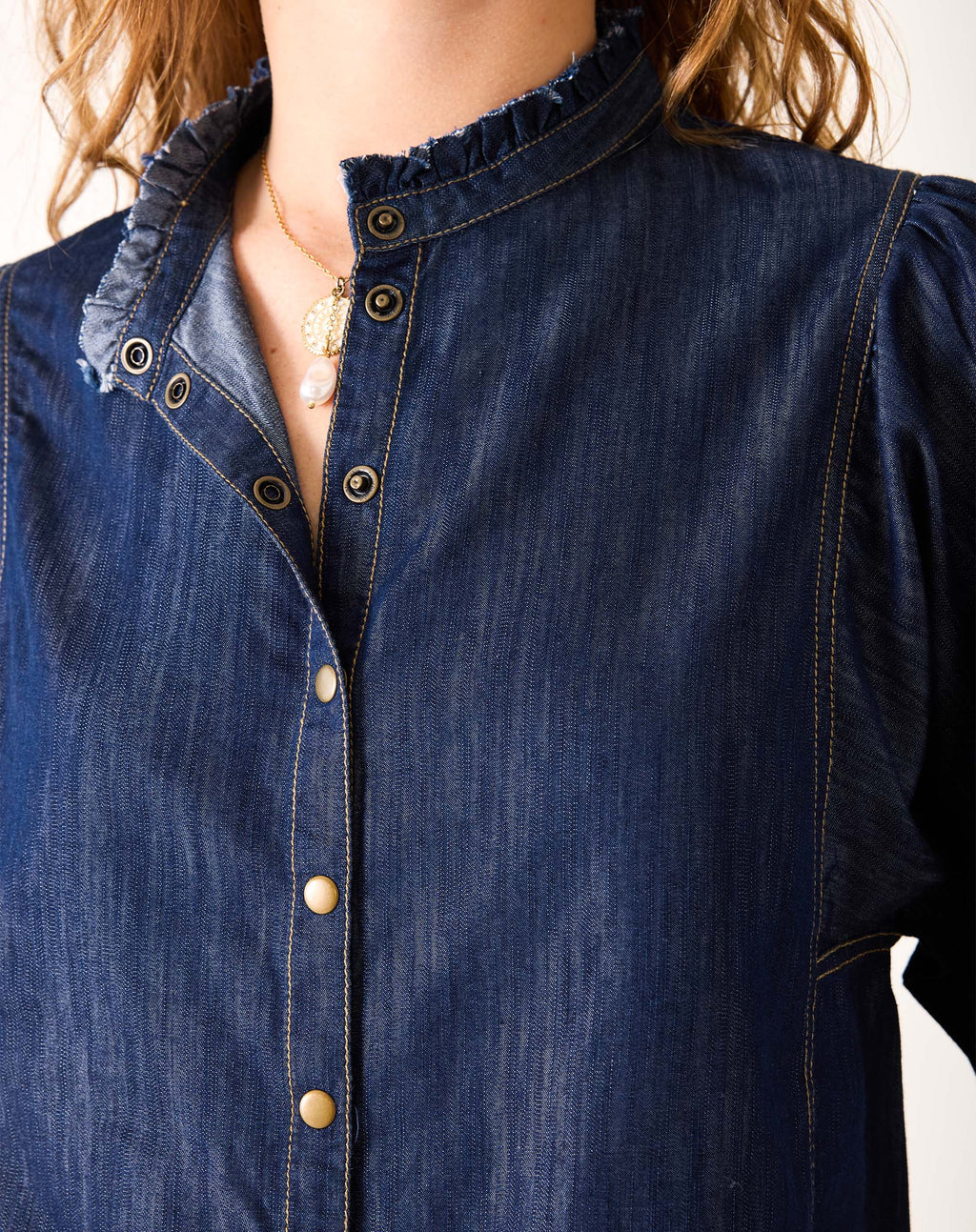 Sweet Clementine Button-Up Top