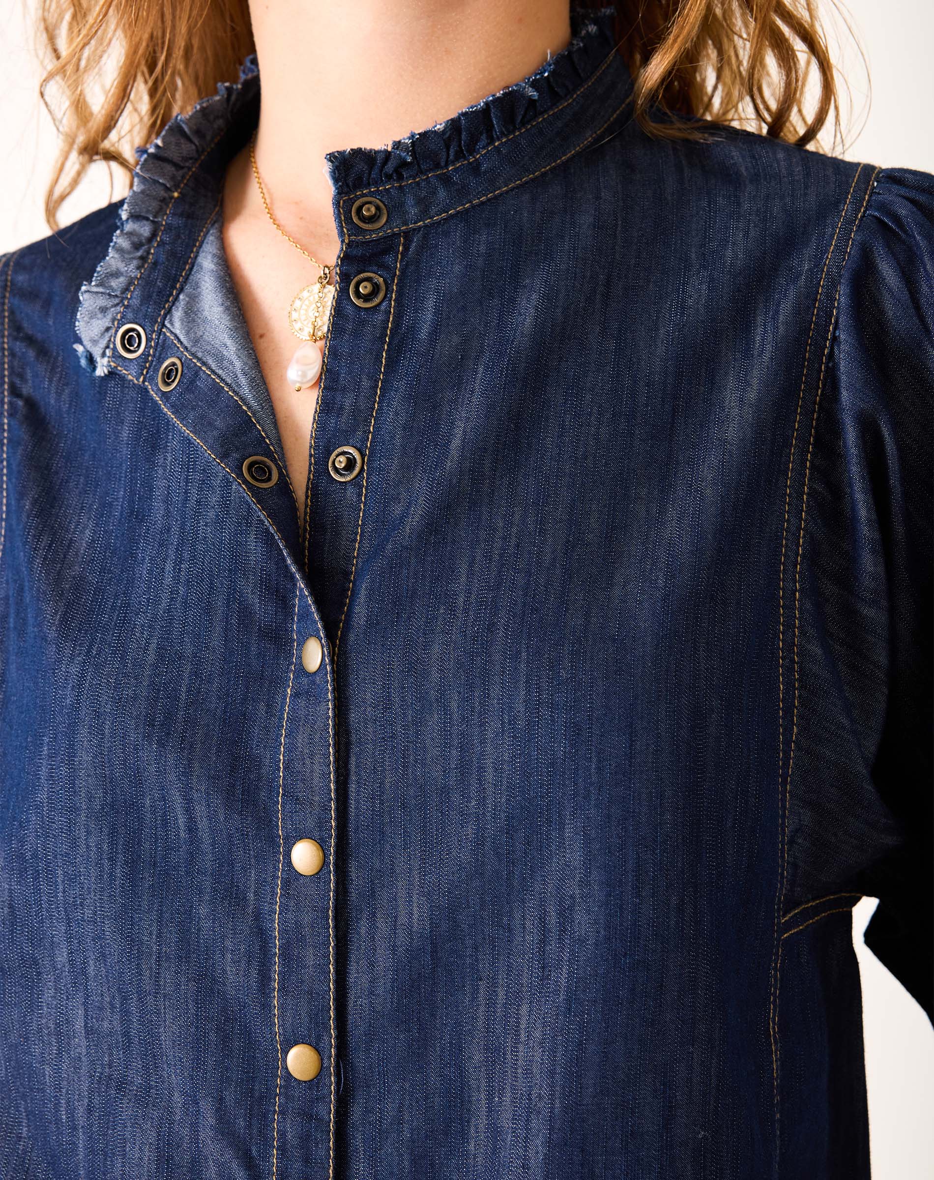 Sweet Clementine Button-Up Top
