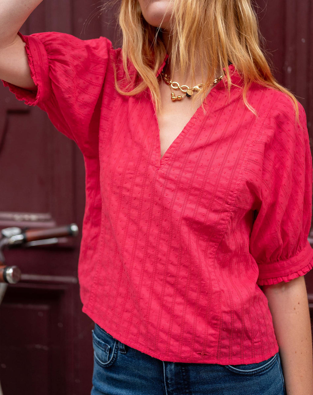 Sweet Clementine V-Neck Top