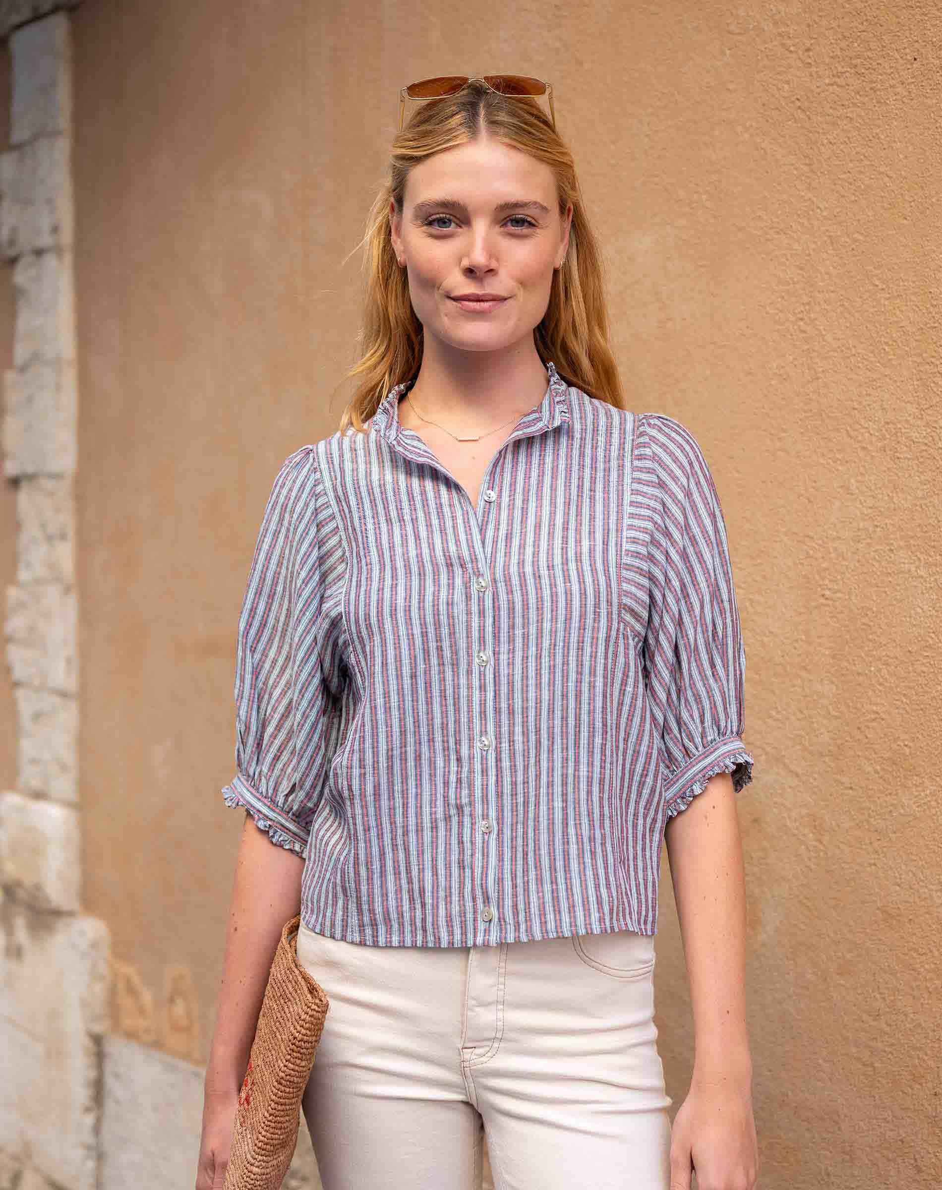 Sweet Clementine Button-Up Top