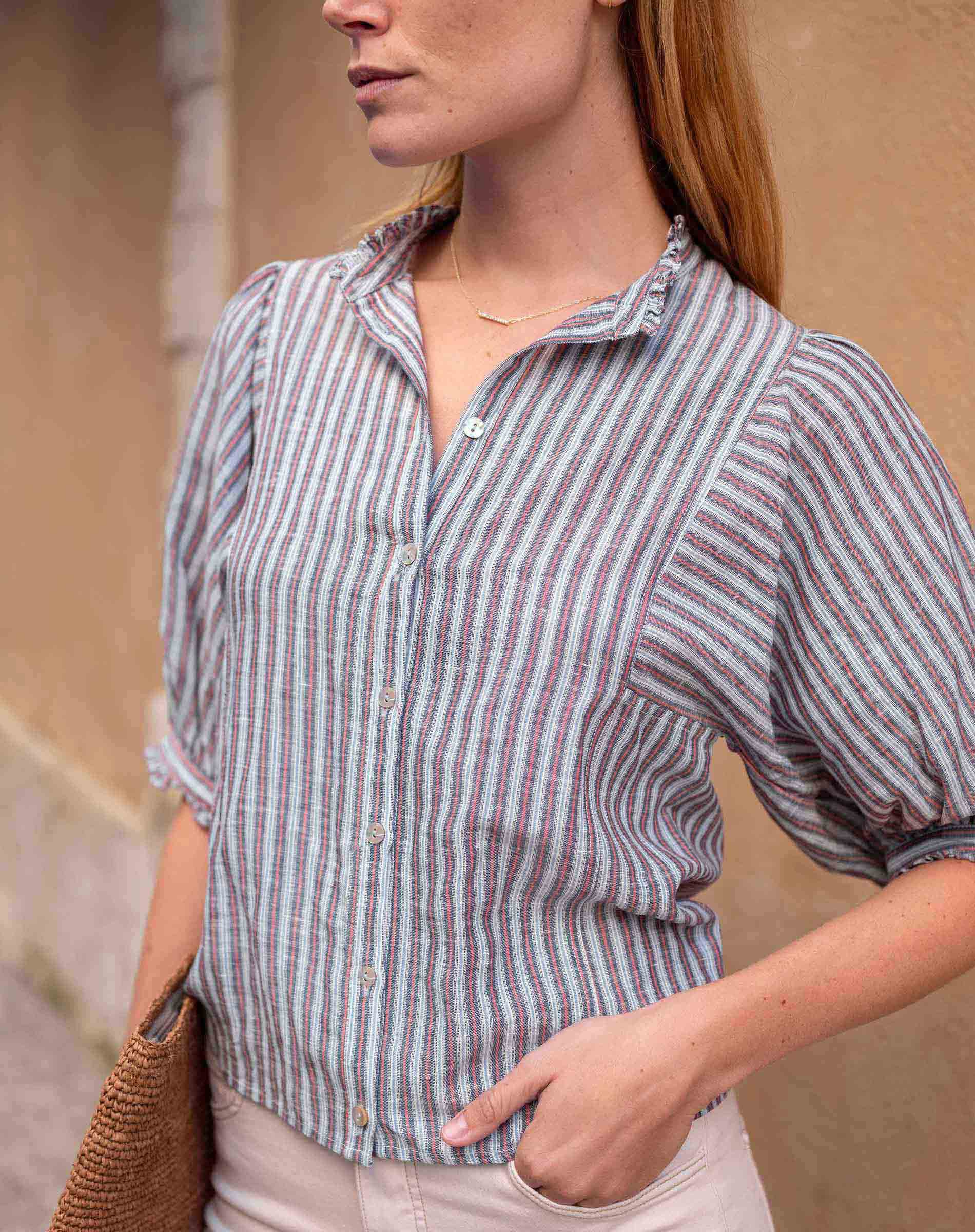 Sweet Clementine Button-Up Top