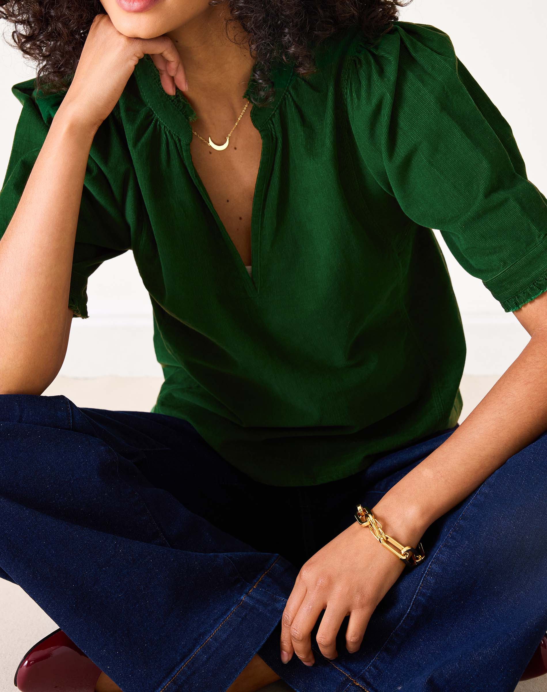 Sweet Clementine V-Neck Top