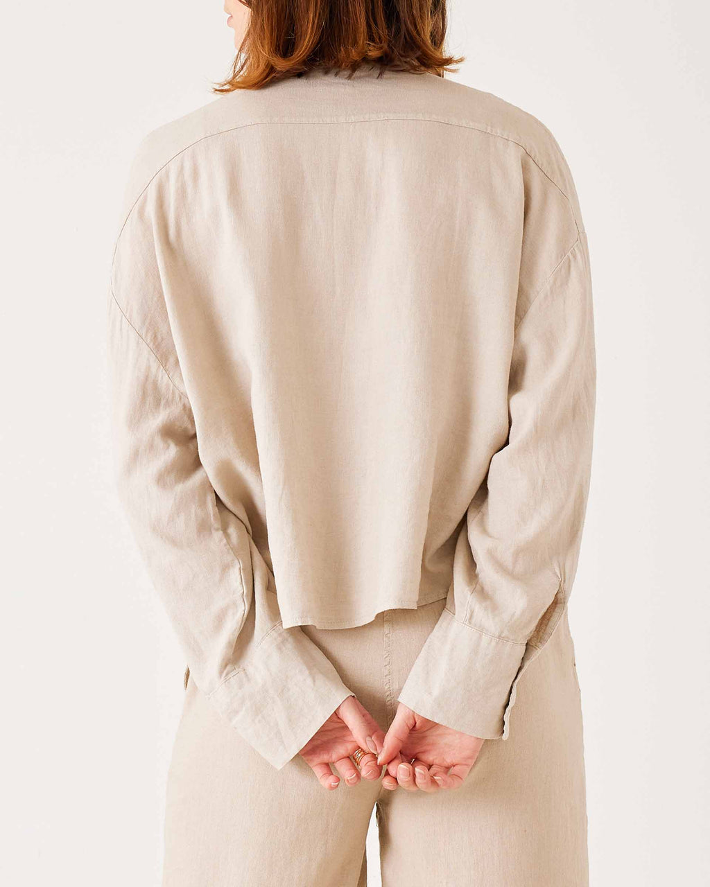Hermosa Linen Boxy Button Up