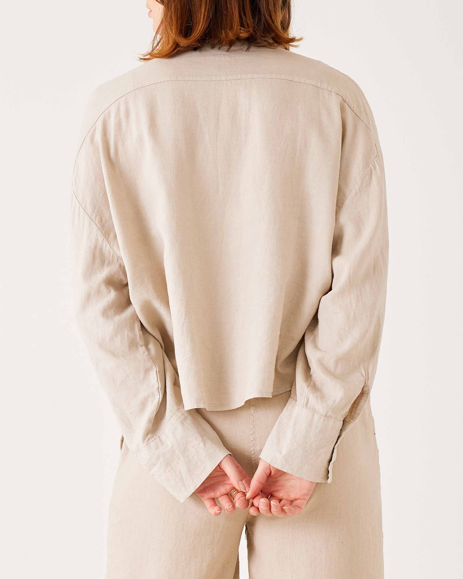 Hermosa Linen Boxy Button Up