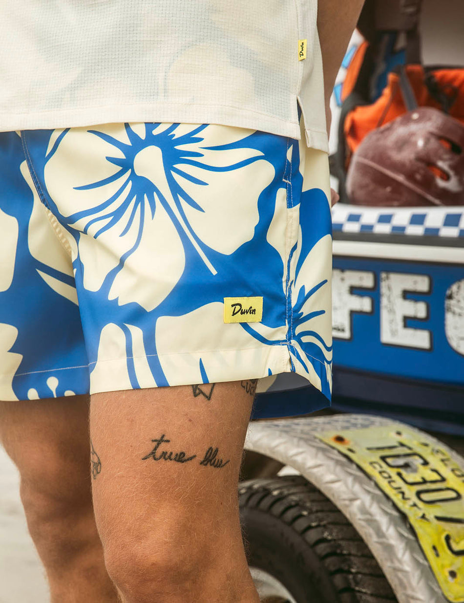 Duvin Paradise Swim Short - Blue