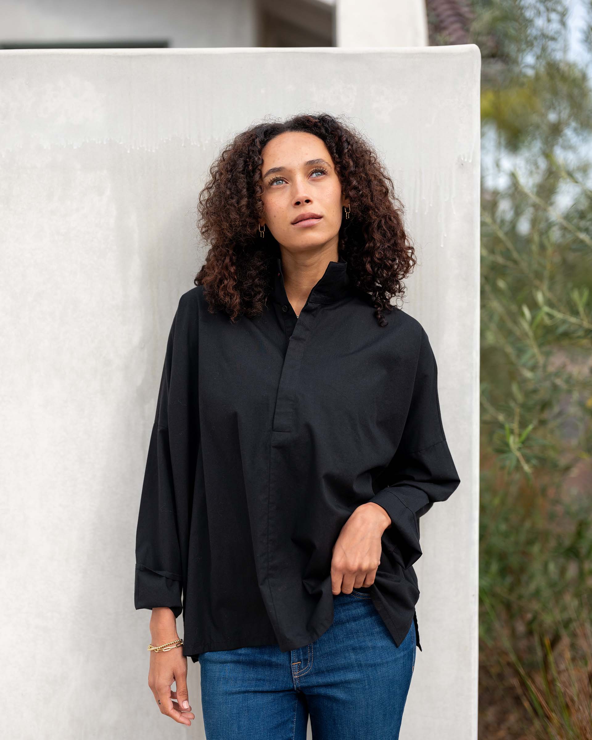 Emerson Pop Up Collar Top