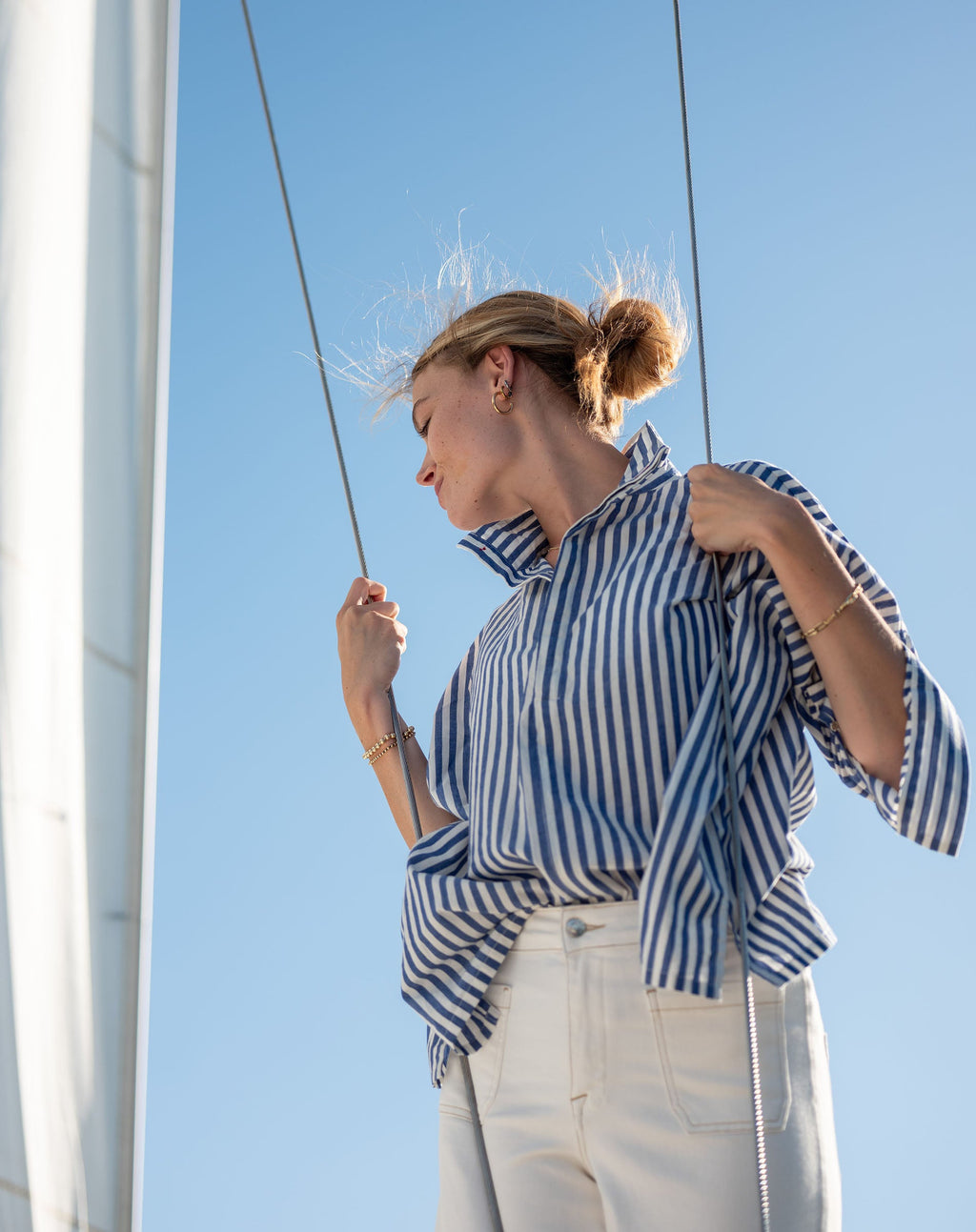 Emerson Pop Up Collar Top