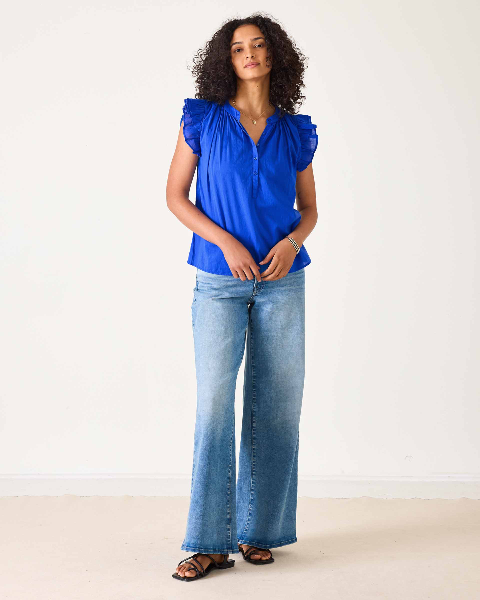 Flutter Sleeve Top